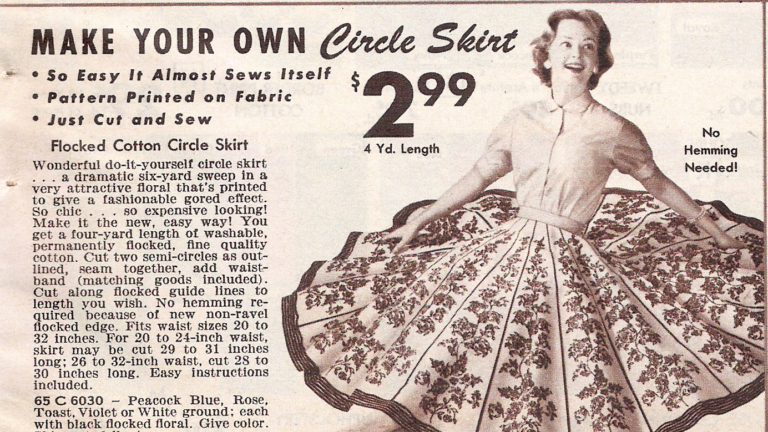 Turning Circles: how to draft a circle skirt pattern to your measurements