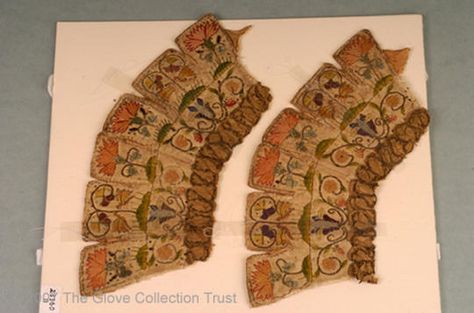 Unused glove panels, 1600-1630