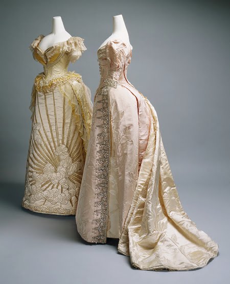 Charles Worth's "Rising Sun" Gown. Metropolitan Museum of Art