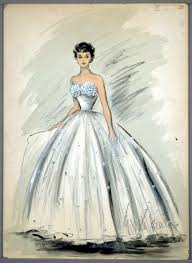 Sketch for Elizabeth Taylor in "A Place in the Sun"